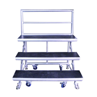 Plateforme modulaire pliable en aluminium facile à installer pour chœur, podium, estrade de chant, podium pour orchestre et école
