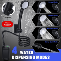 Douche électrique portable de camping en plein air rechargeable H.H CAMPER en ABS/PVC