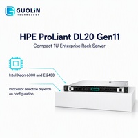 Plateforme de serveur en rack HPE ProLiant DL20 Gen11 1U, prise en charge des processeurs Intel Xeon 6325P et E-2400