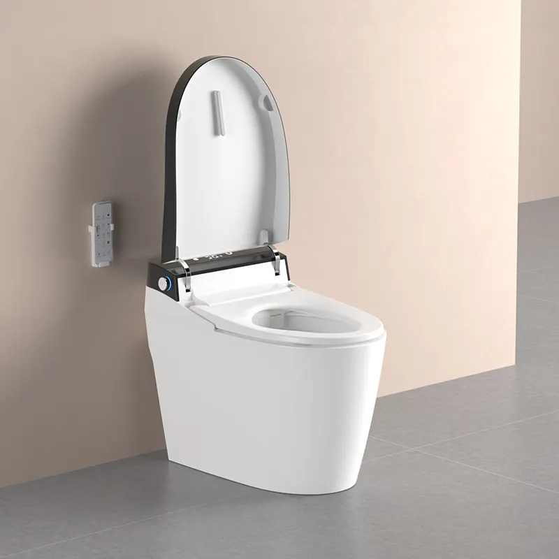 BTO porcelana banheiro One Piece WC inteligente piso cerâmico montado WC inteligente branco Europa estilo commode