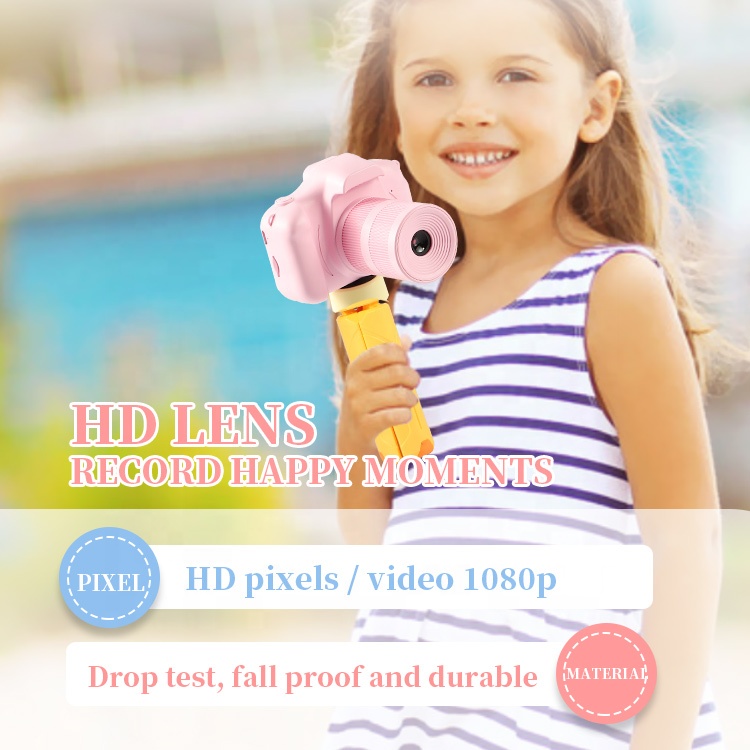 RoHS 32G 1080P Kids Digital Cameras Video Projection With CMOS Sensor