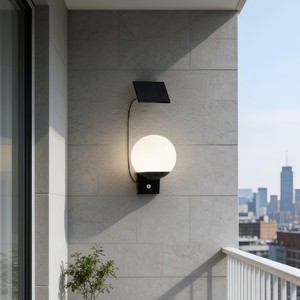 Xinhuiyuan <b>Solar</b> Wall Light 10W Outdoor Glass <b>Ball</b> Lamp Waterproof Garden Villa Landscape Decorative Lighting - Product Image 3