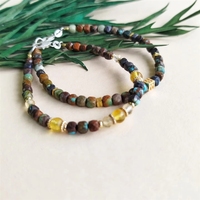 Pulsera de Turmalina Sandía para Mujer, Moda Otoño/Invierno, Joyería de Piedras Naturales Coloridas para Regalos, Venta al Por Mayor