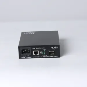 HiOSO FC1000AP-SFP 10M/100M/1000M منفذ واحد جيجابت إيثرنت محول وسائط من الفايبر