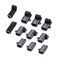 Adaptador de Carga Magnético de 4 Pines a Conector Hembra DC 5.5x2.1mm, Tipo Recto, Adaptador de Alimentación para Navegación GPS