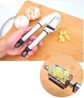 Knoflookpers Roestvrijstalen Legering Kruimelpers Knoflookpersen Handpers Knoflook Gember Pers Snijder Stamper