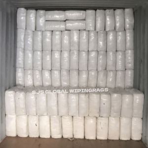 Trapos de Camiseta Reciclados, Cortados en Tiras, para Limpieza Industrial, Trapos de Algodón Blanco para Limpieza Industrial - Product Image 1