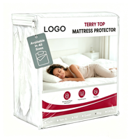 Vente en gros de draps housse pour lit king double d'hôtel couvre-lit respirant pour la peau housse de protection imperméable pour matelas