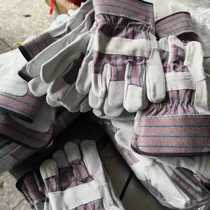 Gants de travail mécaniques pour hommes avec logo personnalisé OEM, en <span class=keywords><strong>cuir</strong></span> de vachette pleine fleur, pour jardinage, aménagement paysager, clôtures, échantillon gratuit - Product Image 4