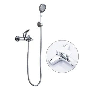 Kinglions Marque Robinets de Douche de Bain En Laiton robinet Mitigeur Mural Mitigeur De Douche avec Douchette