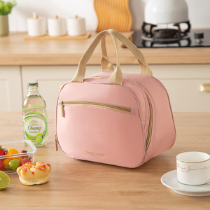 Custom Insulated Cooler Bag Eco-friendly Simple Insulated Lunch Bag Oxford Material Thickened Aluminum Foil Waterproof - Product Image 5