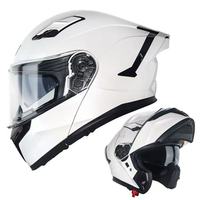 Nouveau casque de moto ouvert certifié DOT toutes saisons, léger, en ABS, avec double visière, boucle à dégagement rapide, doublure en coton, garantie 1 an