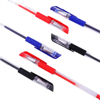 Recambios de Bolígrafos de Tinta de Gel de 3 Colores, Negro, Rojo, Azul, Plástico, Punta Metálica de 0.5mm, Bolígrafos de Punta Redonda