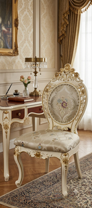 Sedia da Pranzo in ABS Laccato Bianco Avorio Stile Francese, Ideale per Hotel, Banchetti e Arredamento Commerciale - Product Image 2