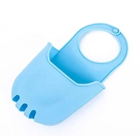 Cuisine évier robinet vidange suspendu panier sac de rangement salle de bain Silicone panier de rangement