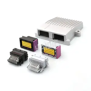 48 pin durum otomotiv konektörü alüminyum ECU PCB muhafaza kutusu HD-48HAF için kullanılan 211PC249S0005 HCCPHPE24BKA90F