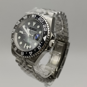 นาฬิกาดีไซน์เนอร์ OEM SEILOCE ขายส่ง กันน้ำ 50 เมตร NH34 GMT นาฬิกาดำน้ำระบบออโตเมติก - Product Image 5