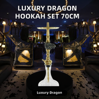 Chicha Premium Dragon, Narguilé Haut de Gamme avec Tige Plaquée Or pour Salons et Clubs. Aucun avis pour le moment.