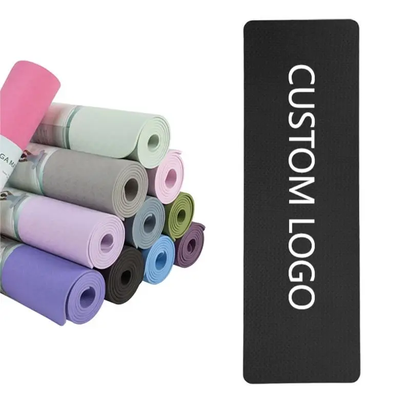 SHENGDE Wholesale Cheap Eco Friendly High Quality Recycle Durable Travel Workout Pilates Mats Non Slip Child TPE Yoga Mat