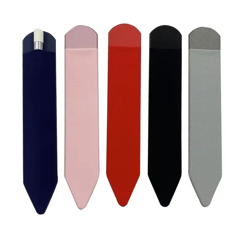 अल्ट्रा-पतले डिजाइन लोचदार पाउच नमूना उपलब्ध स्टाइलस पेन पेंसिल धारक स्टाइलस पेन एलिस्टिक पॉकेट आस्तीन चिपकने वाला स्टिकी पीठ