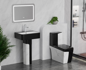 เครื่องสุขภัณฑ์ในห้องน้ำแบบทันสมัย WC พร้อมอ่างล้างหน้าแบบมีรูปแบบ<span class=keywords><strong>ที่</strong></span>แตกต่างกัน - Product Image 3