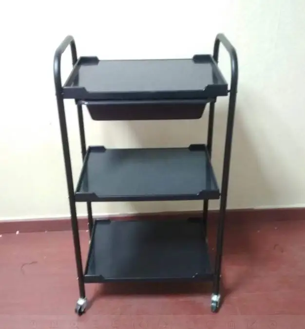 Hot Selling Salon Trolley Beauty Plastic Beauty Salon Equip Trolley