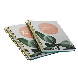 Notebook Manufacturer Custom Hardcover Spiral Bound Daily Weekly Planner Diary Journal Printing