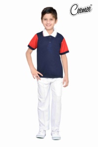 Áo Khoác Phong Cách Bóng Chày Trường Tiểu Học Áo Khoác Có Mũ Lông Cừu Thể Thao Màu Đỏ Hải Quân Cho Bé Trai & Quần Đua Xe - Product Image 6