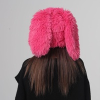 Chapeau en peluche amusant, couleur bonbon, en fourrure moelleuse et épaisse, chaud, résistant au froid, mignon, protecteur, tendance