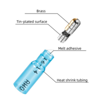 Terminales Termocontraíbles Aislados, Conectores Tipo Bala Hembra/Macho, Conectores a Prueba de Agua para Empalme de Cables