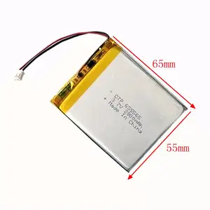 Rechargeable 3.7v Battery OEM FCC CB CE KC Certified 655565 3.7V 2800mAh Rechargeable Lithium Li Ion Polymer Batteries 3.7v Lipo Battery