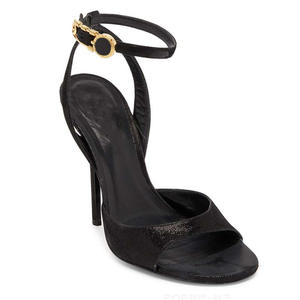 XINZI RAIN 2024 Nuovi Sandali <span class=keywords><strong>con</strong></span> Tacco da Donna Taglia 43 Punta Aperta Nero Glitterato Antiscivolo Sandali Slingback <span class=keywords><strong>con</strong></span> Tacco a Spillo - Product Image 4