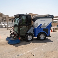 Nouvelle balayeuse autotractée industrielle diesel Haide pour sols secs et humides, avec réservoir d'eau de 150 L et trémie de 42 gallons, pour grandes surfaces