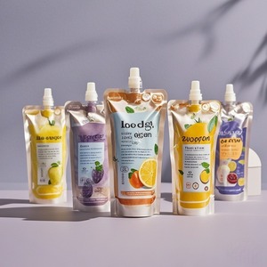 Custom Foil <strong>Spout</strong> Refill <strong>Pouch</strong> For Beverage Juice Drink Liquid Food Sauce Packaging Leak Proof Bag - Product Image 5