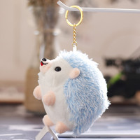 Gantungan Kunci Boneka Landak Mini Lucu, Liontin Tas Sekolah Anak, Cincin Gantungan Kunci, Hiasan Gantung Boneka Hewan, Grosir Pabrik
