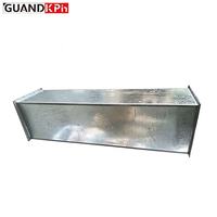 Conduite métallique rectangulaire sur mesure, directement de l'usine - Épaisseur de panneau personnalisable pour système de ventilation CVC