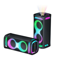 Altavoz Bluetooth para Fiestas ULT TOWER 9 SOUND, Sistema de Sonido Doble de 6.5 Pulgadas, Altavoz Amplificado Recargable, Micrófono Inalámbrico