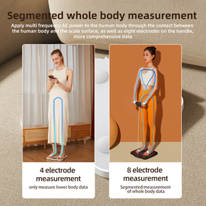 Báscula de grasa corporal única Pantalla LED de alta definición Báscula de peso de baño digital Análisis 8 electrodos Báscula de grasa corporal portátil - Product Image 6