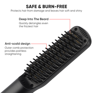 Peine para Cabello <span class=keywords><strong>con</strong></span> Calentamiento PTC, Peine Alisador de <span class=keywords><strong>Barba</strong></span> de Cerámica, el Más Vendido para Hombres - Product Image 3