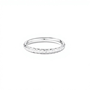 Bague de mariage pour femme en argent sterling 925 à motif géométrique, style classique - Product Image 1