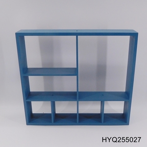 Étagère murale en bois multi-compartiments pour plantes, présentoir <span class=keywords><strong>cube</strong></span> avec design Art Déco et fonction de suspension pour vase mural - Product Image 1