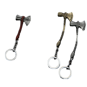 Porte-clés Hache Thor Stormbreaker en Métal Bronze Antique, Marteau Avengers, Cadeau de Collection Super-héros pour Hommes et Femmes - Product Image 1