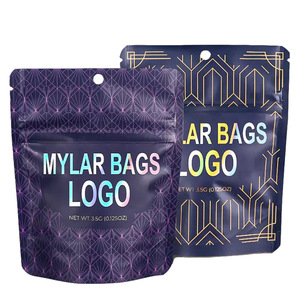 Sacs Mylar refermables à fermeture éclair, personnalisés, imprimés numériquement, 1g, 3.5g, 7g, 14g, pour emballage alimentaire anti-odeur, sacs Mylar 3.5g - Product Image 6