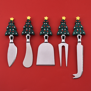 Juego de herramientas para queso y mantequilla con forma de árbol de Navidad de metal moderno estilo coreano nuevo <span class=keywords><strong>al</strong></span> por mayor - Product Image 3