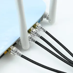 Cat8 cetakan injeksi konduktor tembaga murni kabel jaringan PVC kecepatan tinggi