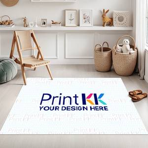 Imagen personalizada sala de estar alfombra sin borlas 3:5 rectángulo Patchwork diseño abstracto 10mm de espesor para adolescentes y uso doméstico - Product Image 5