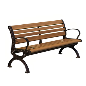 Customizable Modern Wood Patio Row Chair Waterproof Outdoor Leisure Furniture <b>for</b> Public Spaces Park <b>Garden</b> <b>Benching</b> - Product Image 3