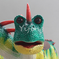 Dinosaure à double tête Dragon Simulation de vélo Ride Electric Riding Dinosaur