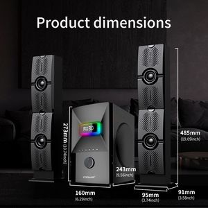 Support CKD SKD Bass Subwoofer 2.1 Home Theater System RGB Sound Multimedia Blue Tooth <b>Wireless</b> Gaming TV <b>PC</b> Computer Speaker - Product Image 1