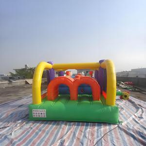 Petit obstacle gonflable coloré gonflable Offre Spéciale avec le château plein d'entrain de maison de glissière à vendre - Product Image 1